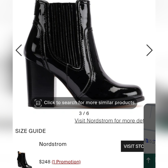 STUNNING BILL BLASS BIANCA PATENT LEATHER SLIP ON BOOTIES - Picture 11 of 12